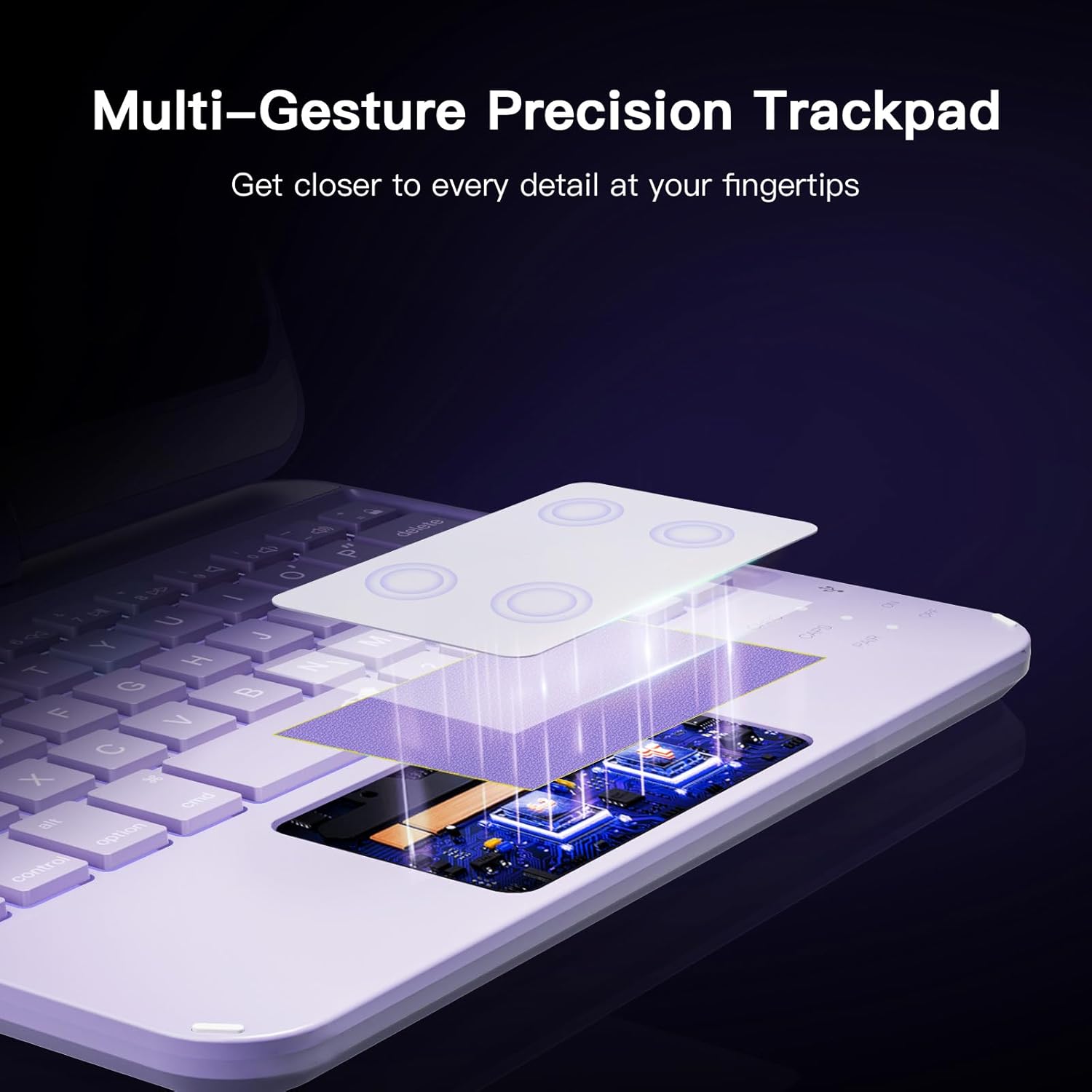 Funda Teclado para iPad Mini 7 y 6 - Rotación 360° - Imagen 6