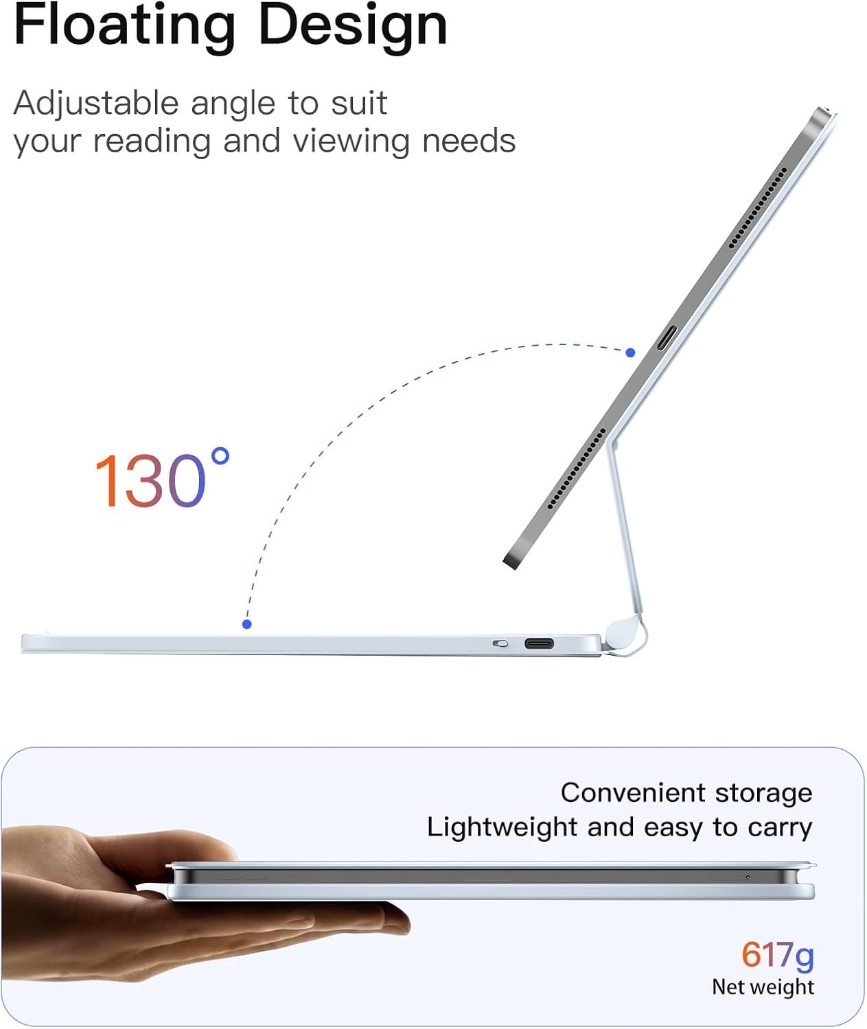 Funda Teclado Magnético para iPad 10ª/11ª Gen 📱 - Imagen 3