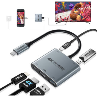 Hub USB-C 5-en-1 Guermok para Consola y Laptop