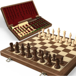 Juego de Ajedrez y Damas de Madera 2 en 1 🌟