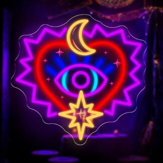 Letrero de Neón de Corazón Sagrado 🌟