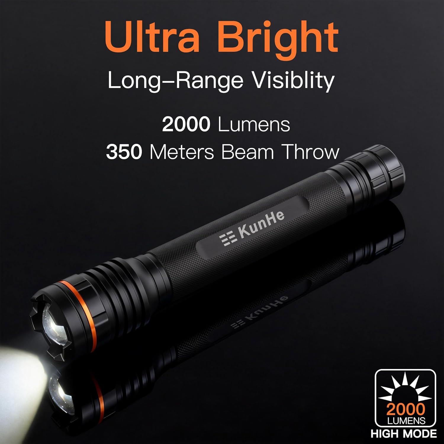 Linterna LED de Alta Potencia para Emergencias - Imagen 2