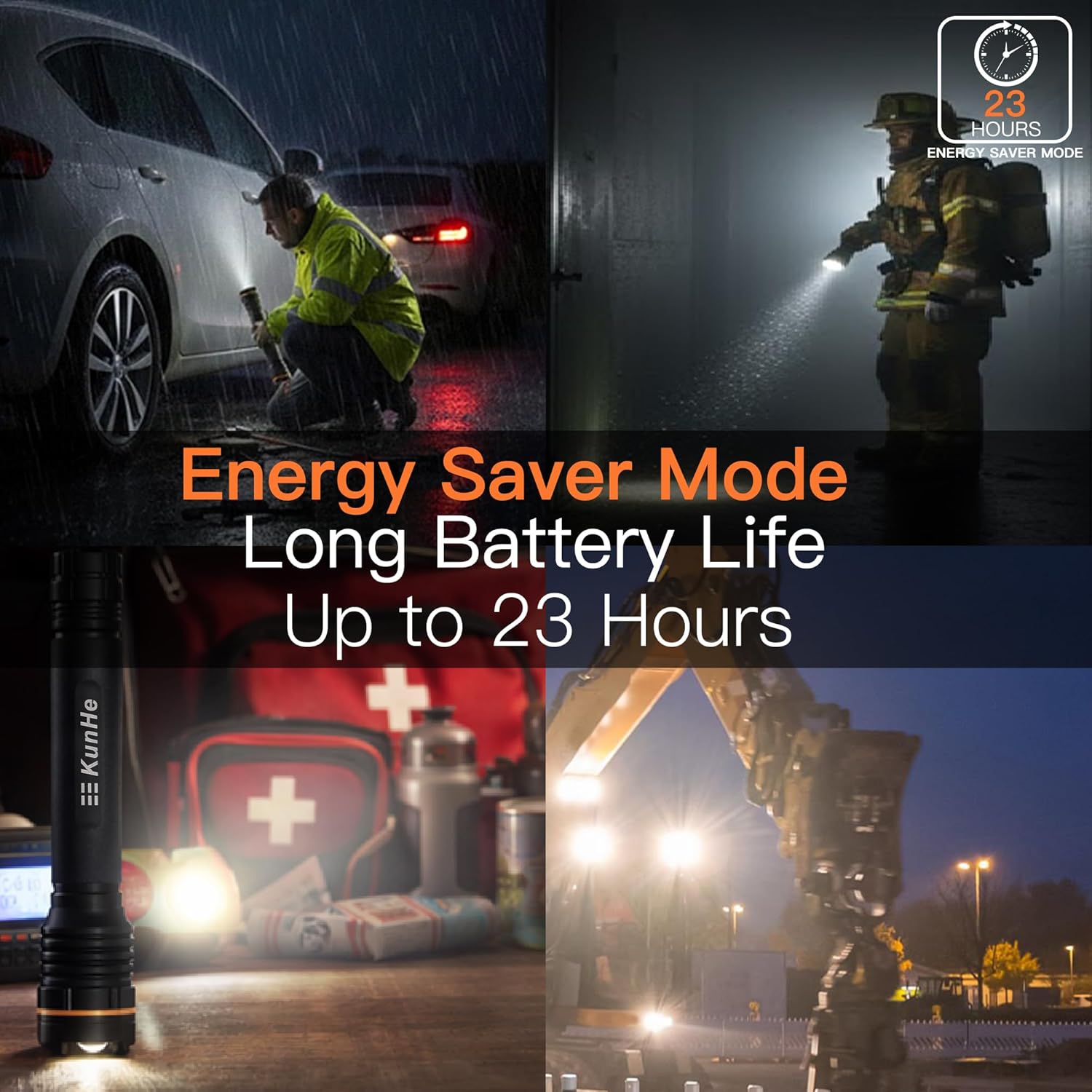 Linterna LED de Alta Potencia para Emergencias - Imagen 3
