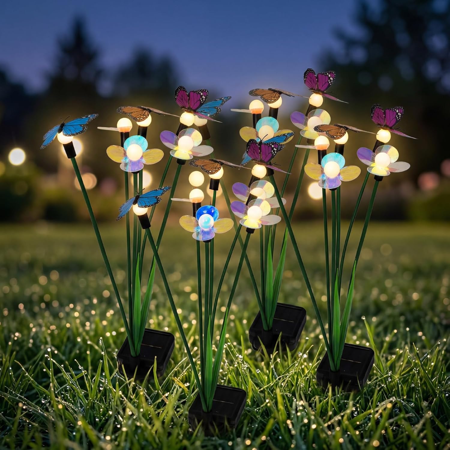 Luces Solares de Jardín con Mariposas y Flores 🌸 - Imagen 7