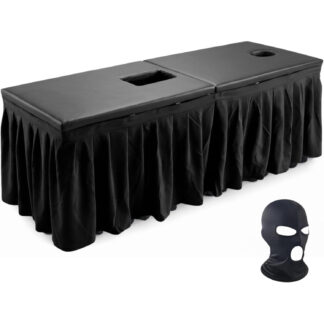 Mesa de Masaje Milker Midnight con Doble Apertura y Cortina de Privacidad