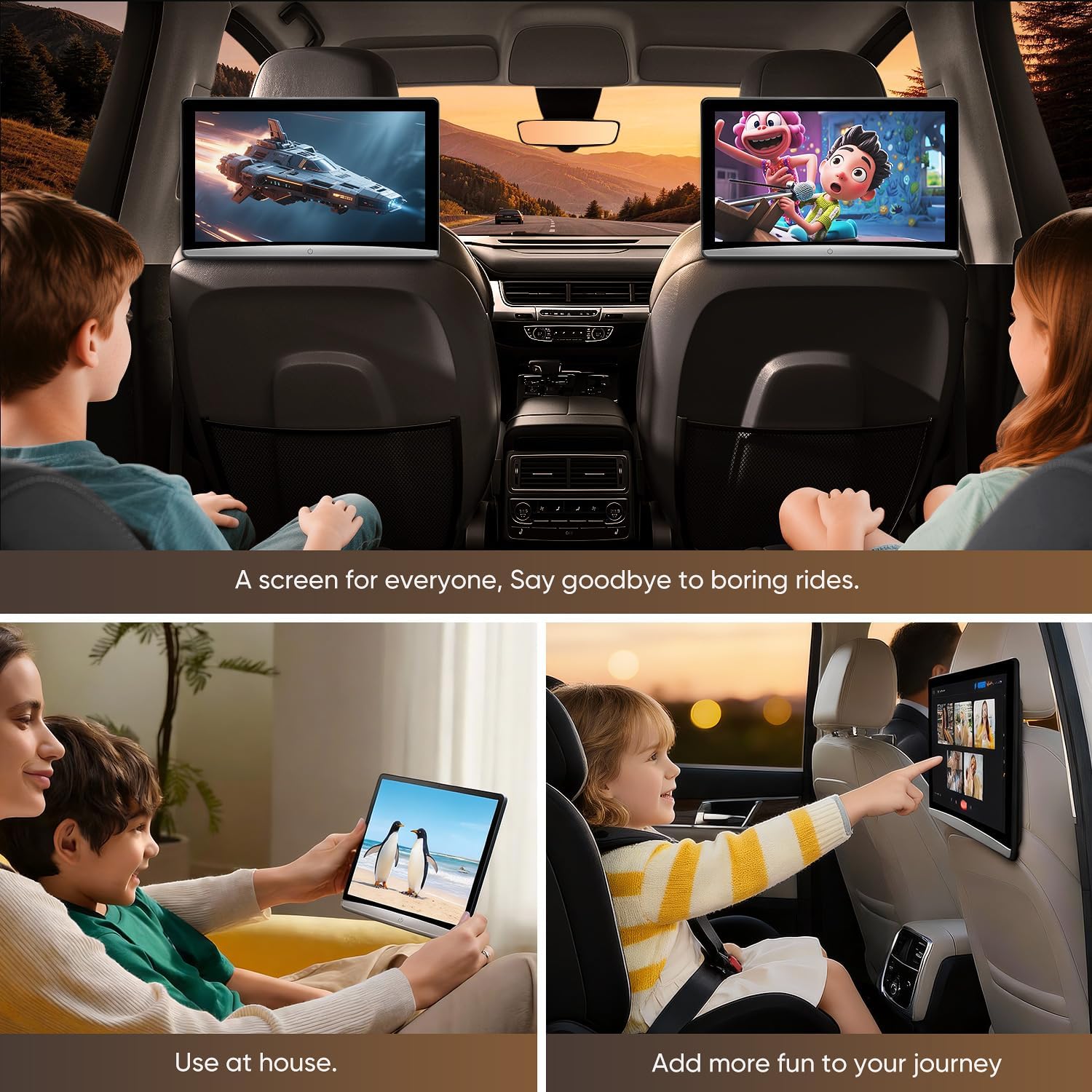 Monitor de Cabecera Android 13 de 10.8 pulgadas con WiFi 5G - Imagen 2