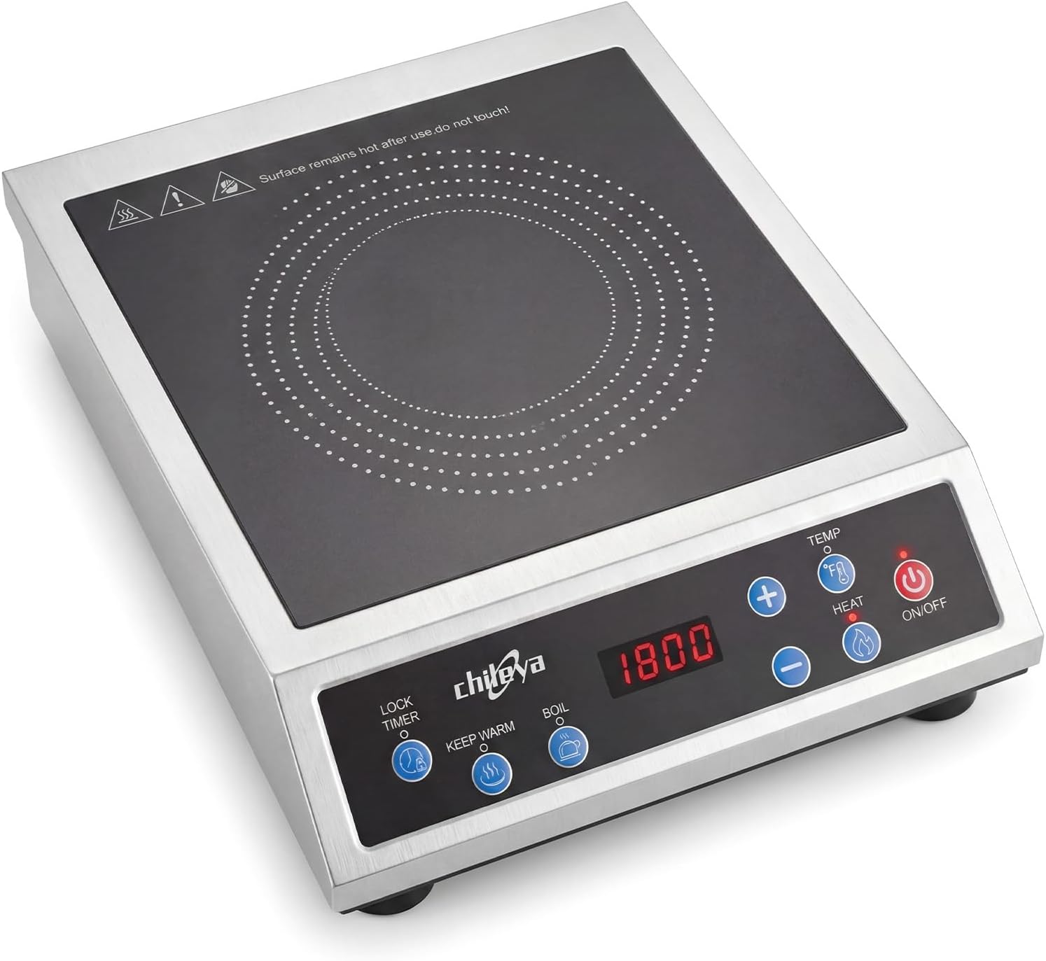 Placa de Inducción 1800W con Temporizador y Bloqueo para Niños 🔥 - Imagen 8