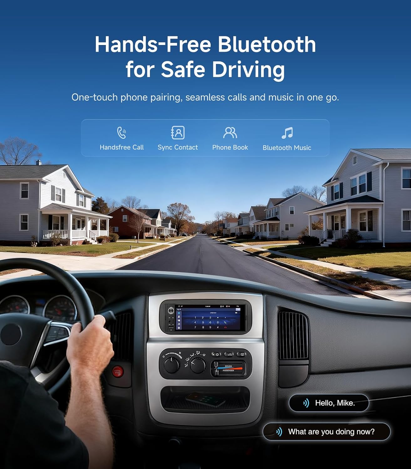 Radio de Coche DIN Único 6.36 pulgadas con CarPlay Inalámbrico - Imagen 4