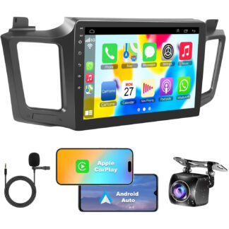 Radio Estéreo para Toyota RAV4 2013-2018 con CarPlay Inalámbrico y Android Auto