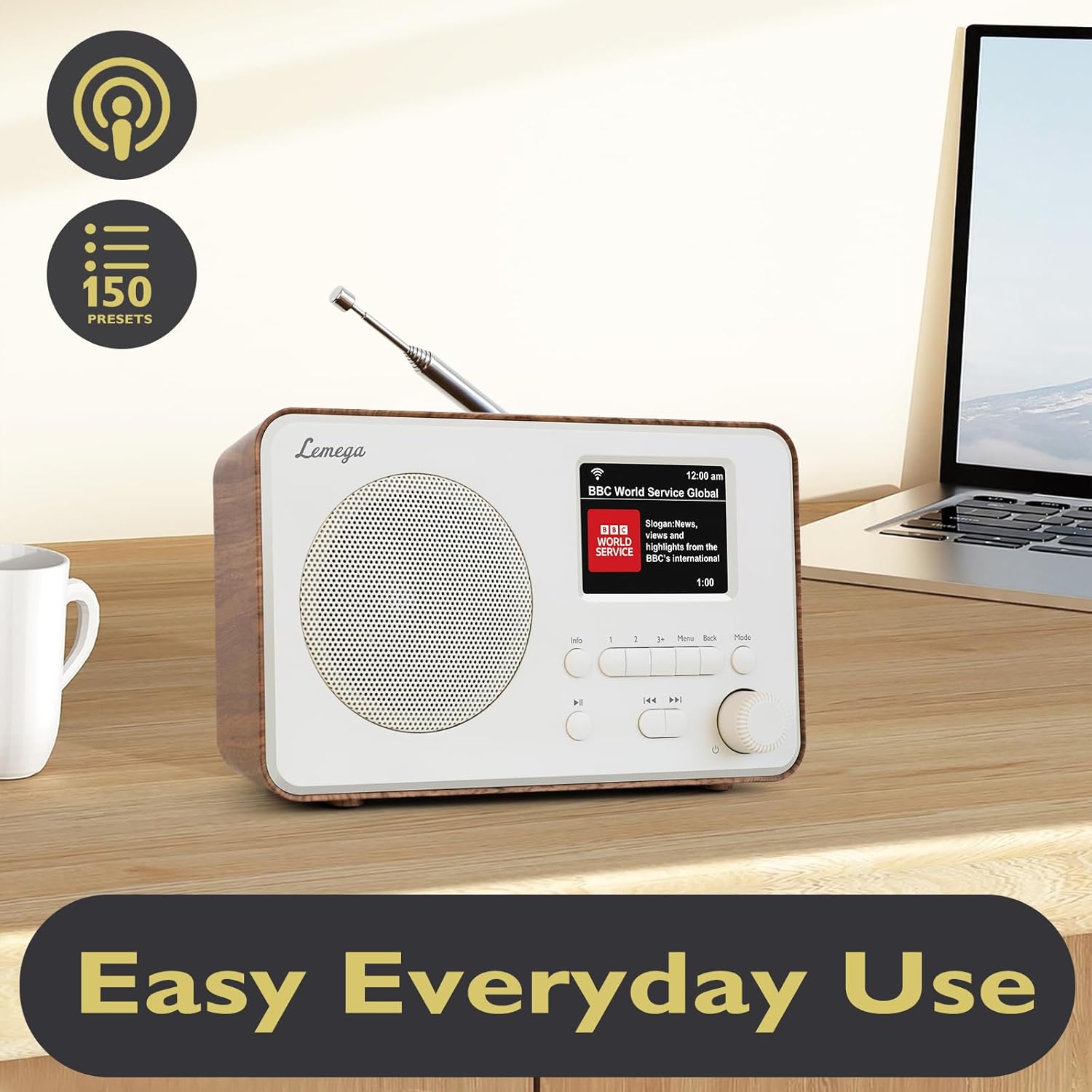 Radio por Internet Lemega IR1S con Bluetooth y FM 📻 - Imagen 4