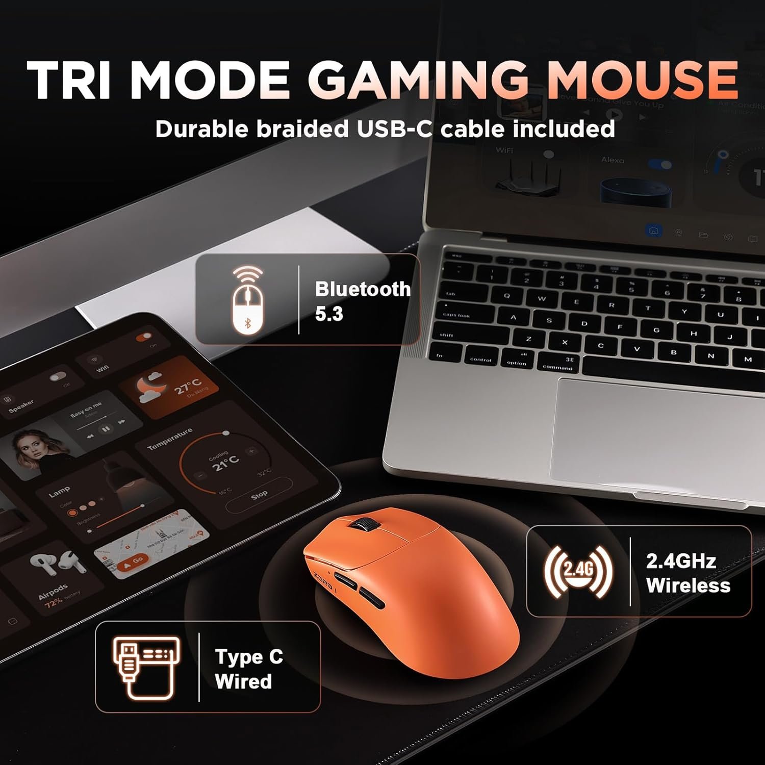 Ratón Inalámbrico para Juegos Zero 1 Pro 🖱️ - Imagen 3
