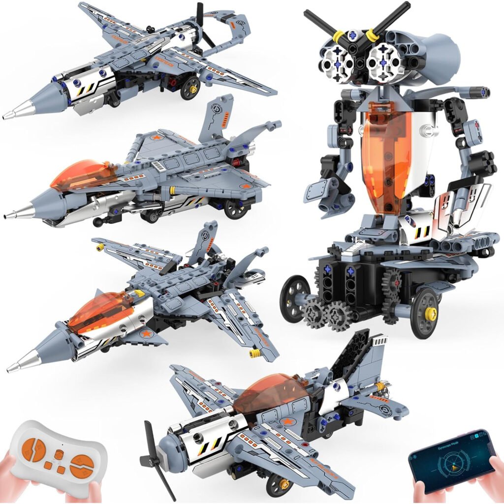 Set de Construcción de Robots STEM 5 en 1 para Niños 🤖