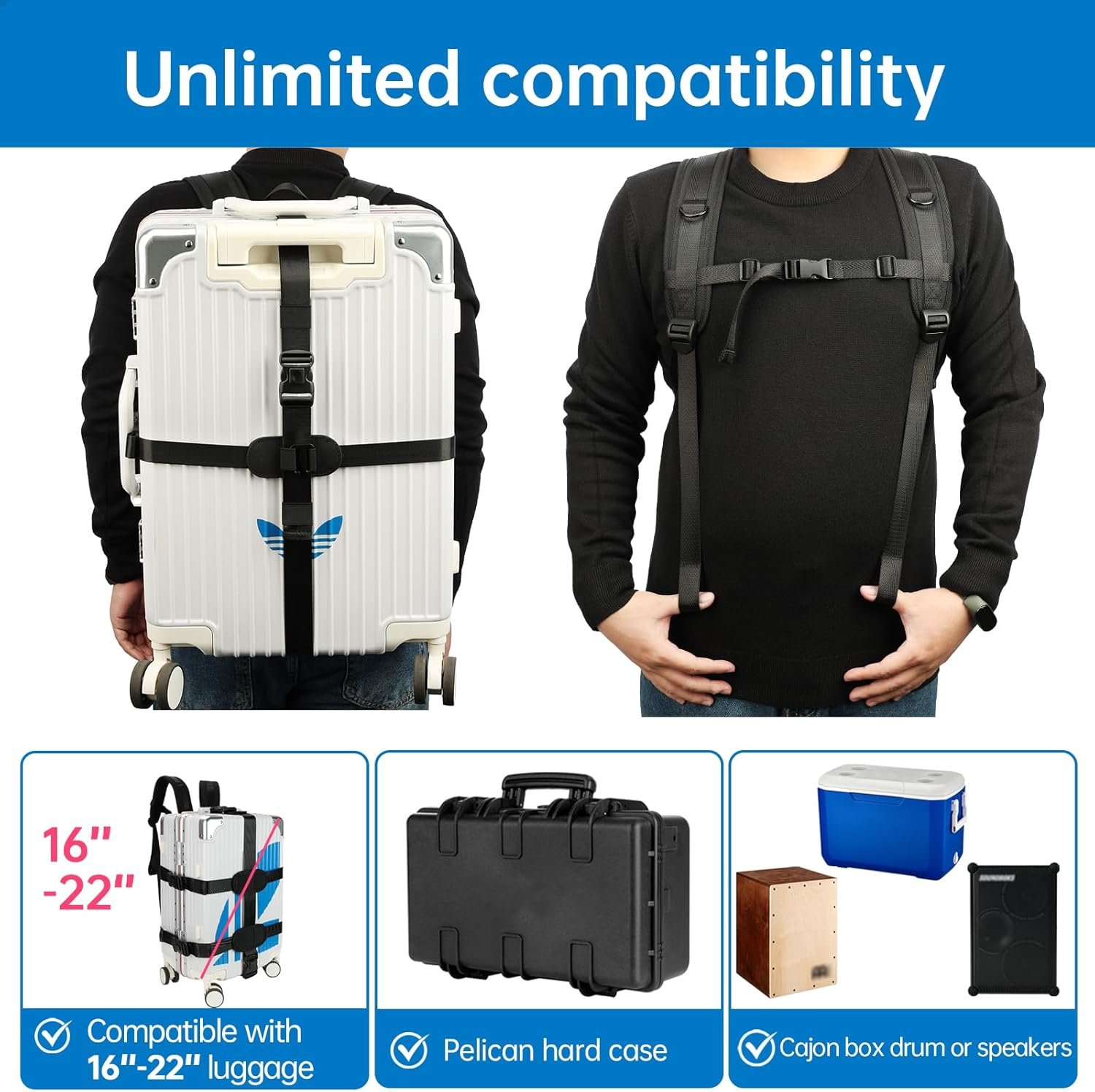 Sistema de Correas para Mochila Plegable Premium - Imagen 5