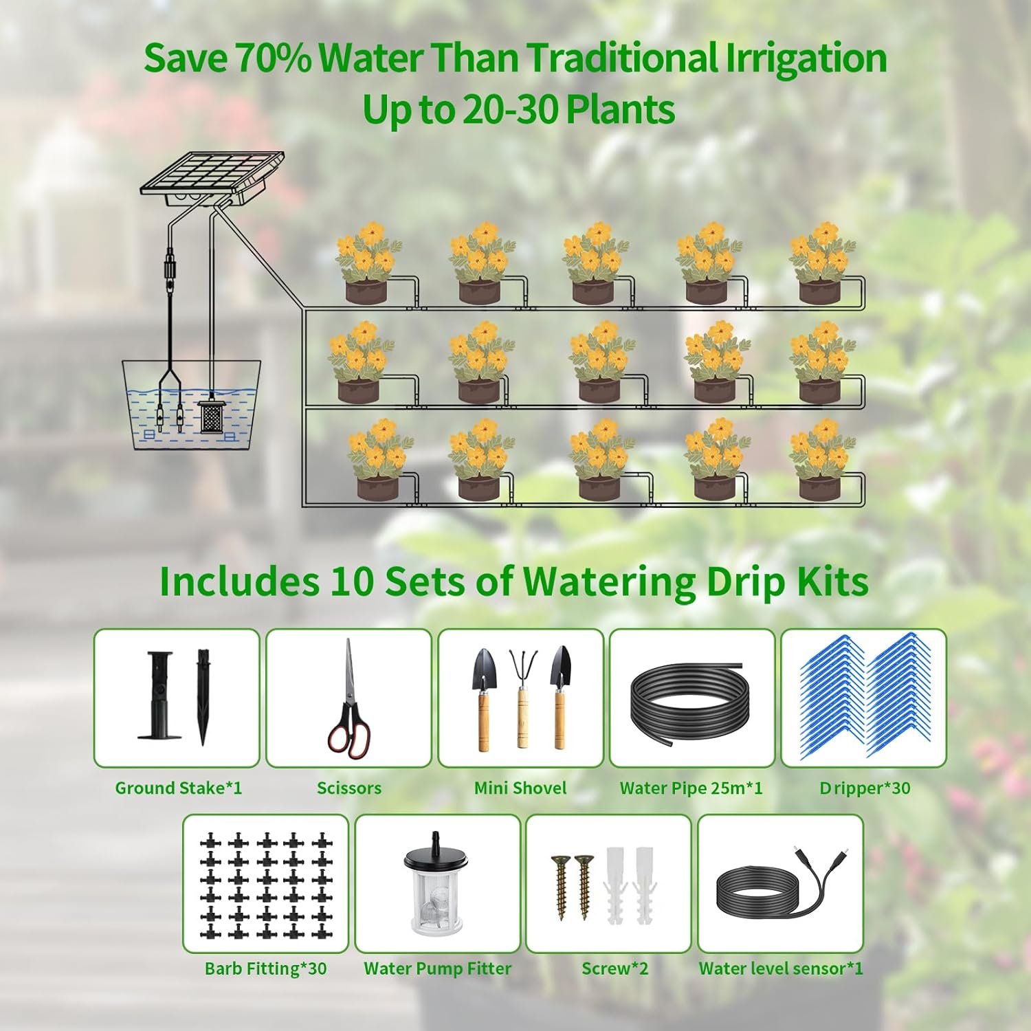 Sistema de Riego Solar de 82FT con Envío Gratis 🚚 - Imagen 6