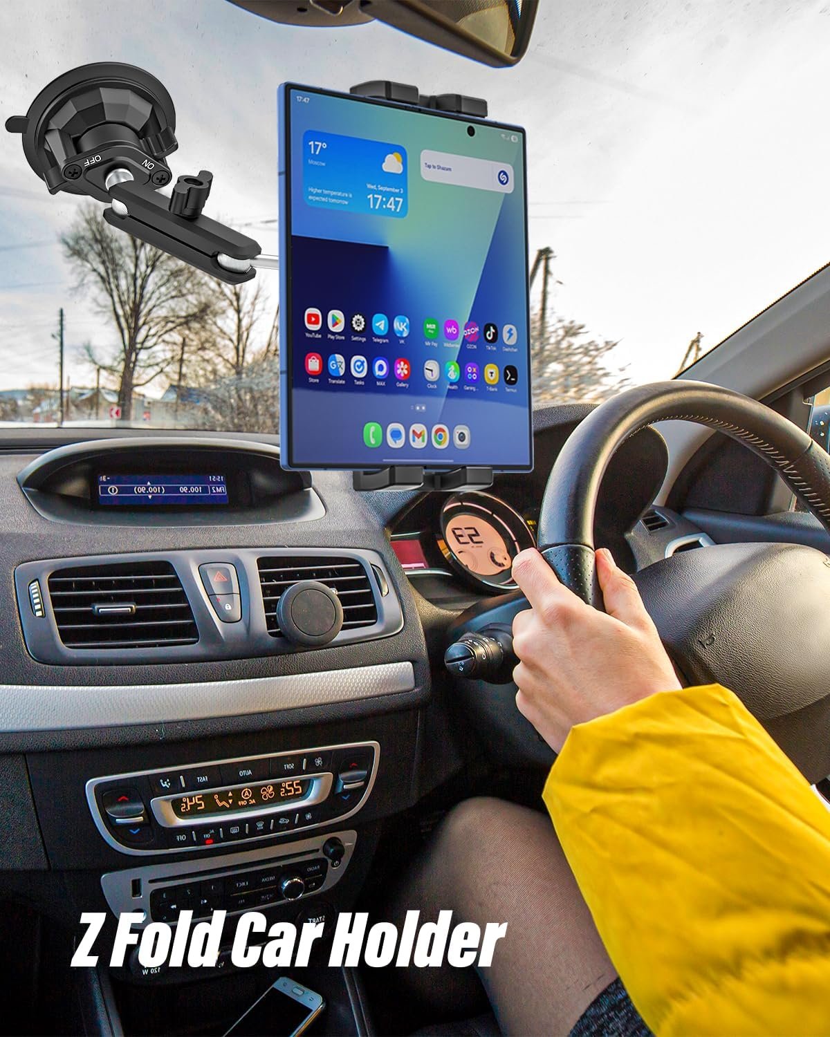 Soporte para Tablet y Teléfono con Ventosa Fuerte y Brazo Ajustable 📱 - Imagen 2