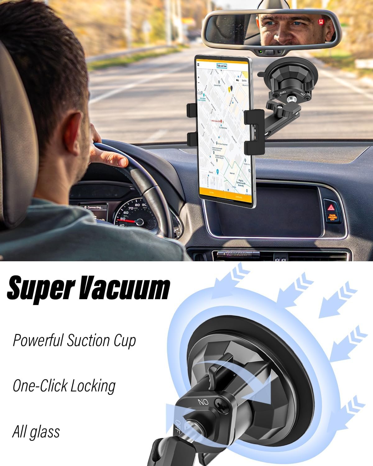 Soporte para Tablet y Teléfono con Ventosa Fuerte y Brazo Ajustable 📱 - Imagen 4