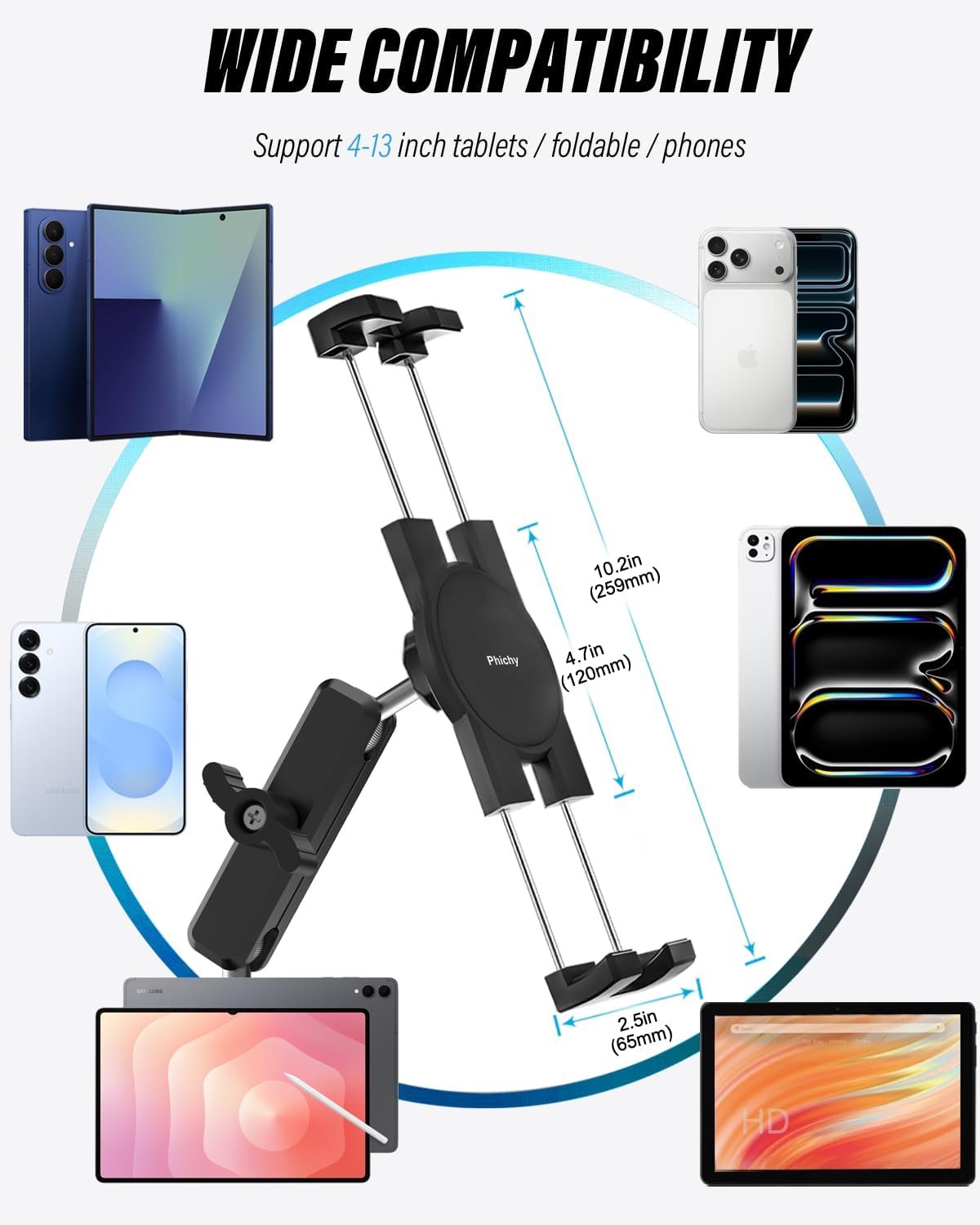 Soporte para Tablet y Teléfono con Ventosa Fuerte y Brazo Ajustable 📱 - Imagen 7