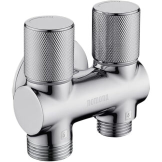 Válvula de Ángulo Triple de Latón Cromado 🚰