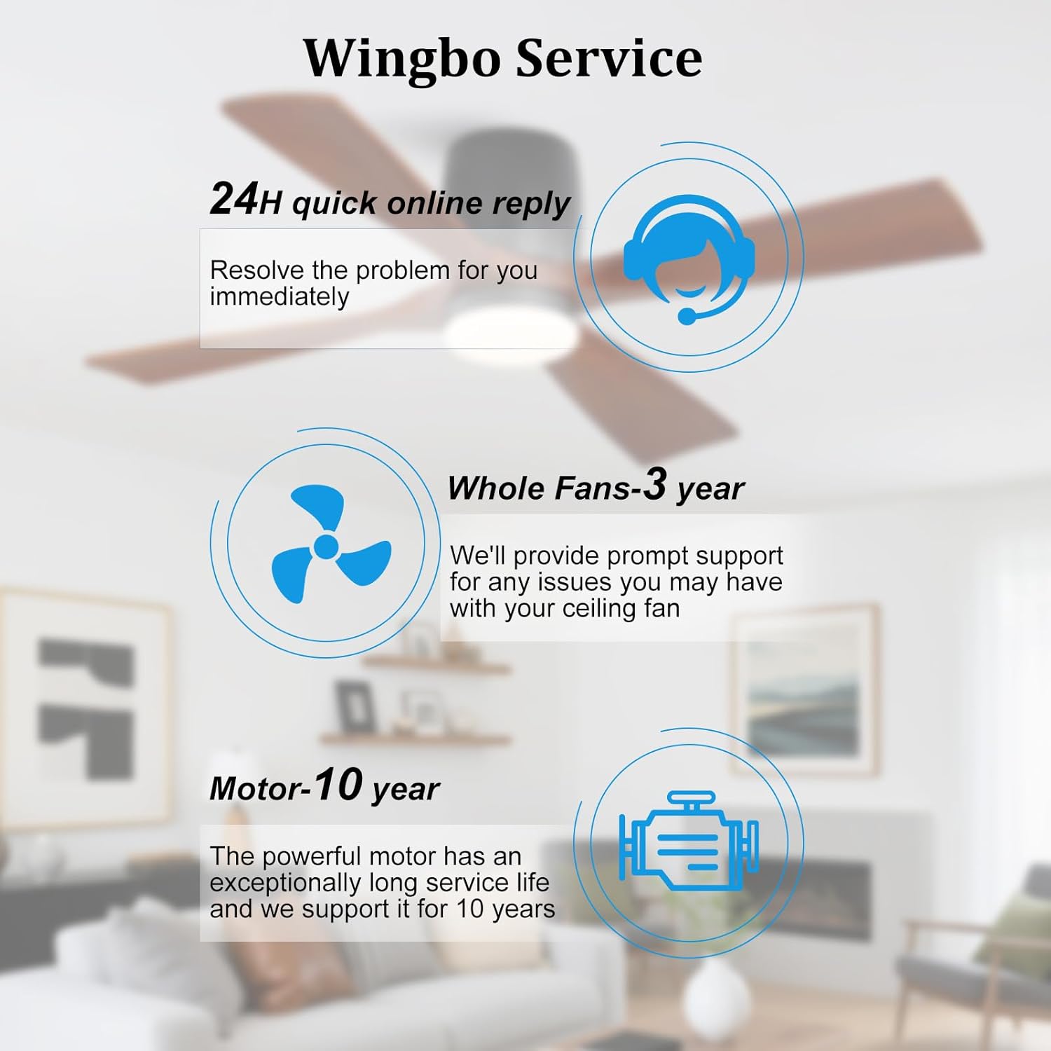 Ventilador de Techo 48 pulgadas con Luz y Control Remoto 🌬️ - Imagen 9