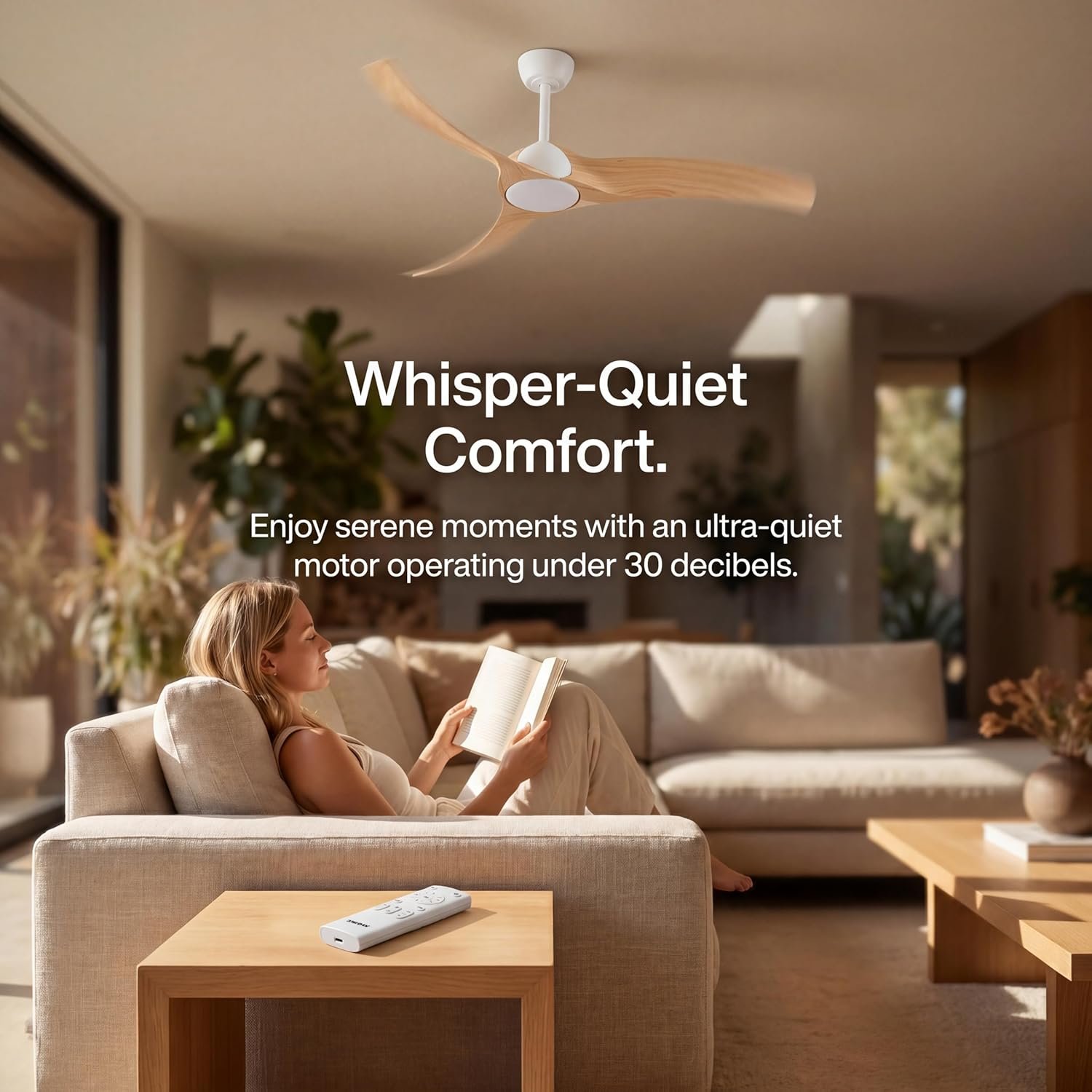 Ventilador de Techo de 52 pulgadas con Luz y Control Remoto 🌬️💡 - Imagen 8