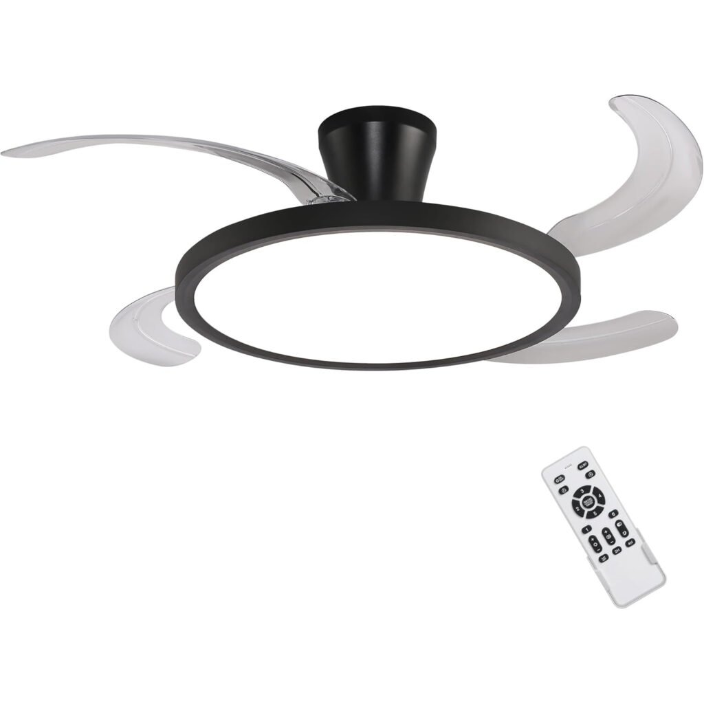 Ventilador de Techo Retráctil con Luz y Control Remoto de 48 pulgadas