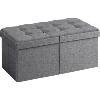 Banco otomano de almacenamiento 30.5 pulgadas - Gris oscuro