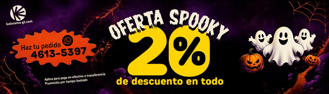 Oferta Spooky — 20% de descuento