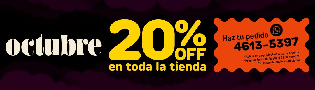Oferta Spooky — 20% de descuento